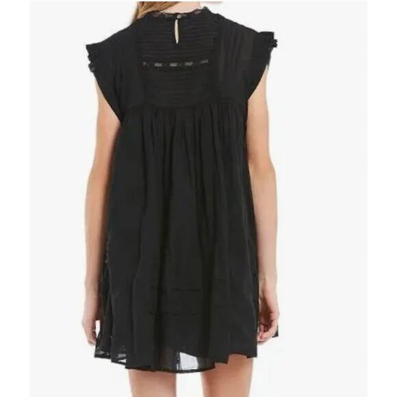 Free People Nobody Like You Embroidered Cotton Mini Dress Size Large - Picture 2 of 16